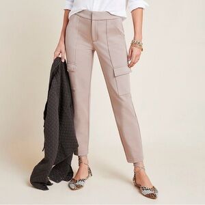 Anthropologie Essential Slim Cargo Pants in Tan-EUC